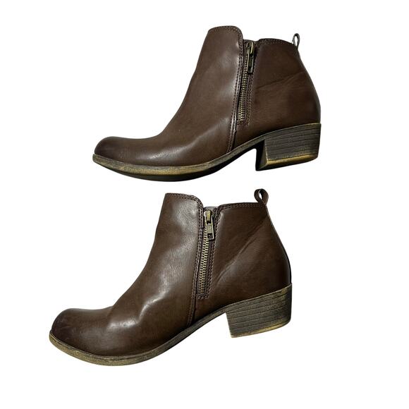 Dunes Dolly Brown Ankle Booties - Picture 4 of 7